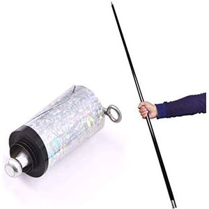 Enjoyer Verschijnen Cane Metal Magic Tricks voor professionele goochelaar podium straat close-up illusie, 43 inch (zwart)