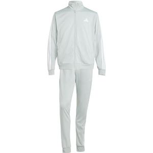 adidas Heren SPORTSWEAR BASIC 3 STRIPES TRICOT TRACKSUIT, Wonder Silver, L Tall