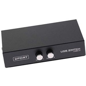 USB 2.0 Handmatig Delen Schakelaar 2 Haven HUB Adapter Voor PC-Scanner Printer