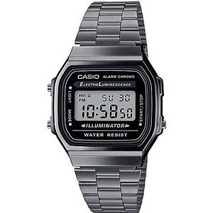 Casio Casual horloge A168WGG-1A, Zwart, casual
