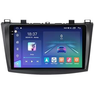 Android 14 Autoradio Stereo voor T-oyota Rav4(2005-2013)9 Inch Touchcreen Multimedia Speler met Draadloze Carplay Android Auto 2 Din GPS Navigatie FM RDS Bluetooth 5G-WiFi SWC DSP,M200s