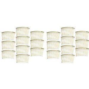 2 set 10 Stks Legering Haar Kam Vrouwen Haar Kam Bruiloft Voor Sieraden Maken goud