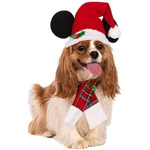 Rubie's Huisdier Accessoire Set, Disney Pet Mickey & Friends Mickey Mouse Kerst Accessoire Set, M-L, Zoals getoond