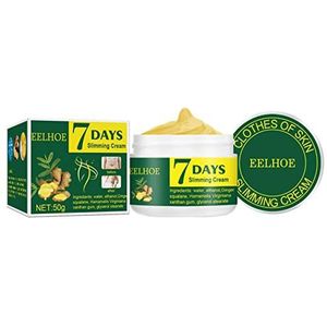 Ginger Buikverstrakking Crème | Anti-cellulitis afslankcrème voor buik - Natuurlijke lichaamscrème voor vermindering van cellulitis, gember-buikverstrakkingscrème voor vrouwen Zymay