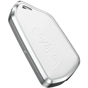 Autosleutel beschermhoes Metalen Lederen Autosleutel Case Cover Shell Voor Golf 8 MK8 ID-4 ID-6 Voor Octavia A8 Voor Leon FR MK4 Voor Sleutel Shell(White)