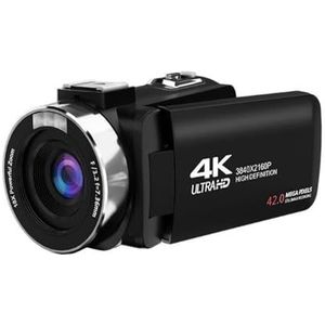 Actiecamera, 4K draagbare digitale fotografie camera foto video opname DV reis videocamera 18x zoom draaibaar scherm met flitser,voor fietsen, motorfietsen