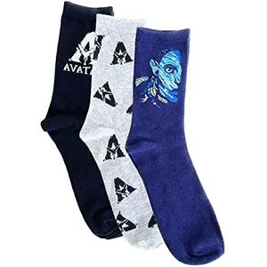 ONOMATO! Avatar Herensokken, verpakking van 3 paar, Meerkleurig, 43-46 EU