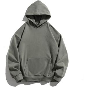 yk8fass Basic hoodie tf-1345, Grijs Groen, XXL