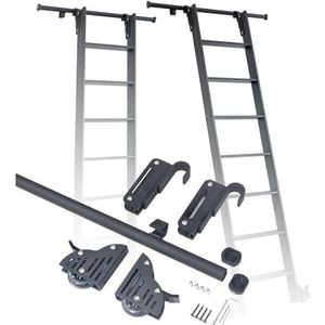 Rolling Library Ladder Hardware Kit-Stalen Ronde Buis, Mobiele Ladderbaan Met Vloerrolwielen (geen Ladder) For Binnen/huis/zolder/bibliotheek (Size : 22.9ft/700cmtrack kit)