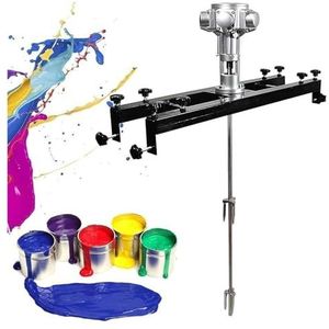 Air Roermachine, Tank Mixer Machine Pneumatische Beugel Mixer, Verf Roeren Machine Beugel Air Roerwerk Verf Mix Tool, voor Inkt Dissolver Roermachine, (Large5cylinders)