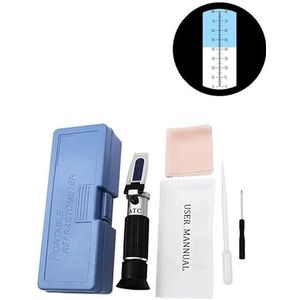Meter 0-32% 58-90% 0-80% Refractometer Suiker & Alcohol Meter Meetinstrument Fruit Wijn Honing Suiker Bijen Water Test(0-80)