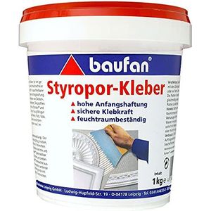 Baufan - Piepschuimlijm - Wit - 1 kg - Voor Plafond- en Isolatieplaten