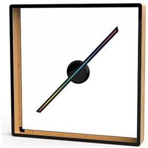 45/50cm 3D-ventilator hologram projector geïntegreerde machine wifi led-bord holografische lamp speler met afdekking reclame display licht(P42 Gold)