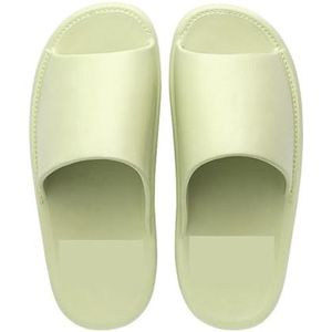 Slippers, Zomerpantoffels for dames en heren, thuisbadkamer en buitencomfort,voor dames en heren(Light Green,45 EU)