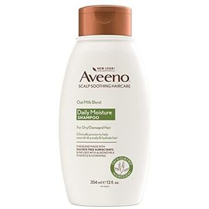 Aveeno Scalp Soothing Oat Milk Blend Shampoo voor dagelijks vocht en eenvoudige verzorging, sulfaatvrije shampoo, geen kleurstoffen of parabenen, 300 ml