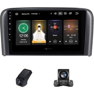 Android 13 Autoradio geldt voor Volvo S80 1 1998-2006 9 inch Touchscreen Autoradio met Wireless Carplay Android Auto Navi GPS Bluetooth FM/RDS Radio WiFi+Telecamera Achterkant(NF-1)