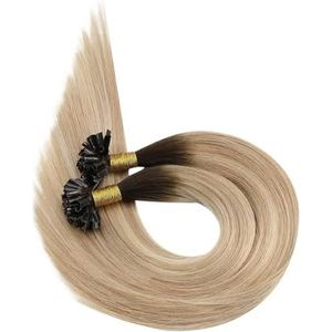 Nails Tip Hair Extensions Echt Menselijk Haar Haarmachine Remy For Vrouwen Rechte Utip Extensions Gemakkelijk Te Gebruiken(3-8-22,14inches)