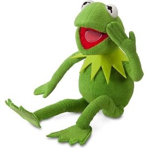 Disney Officiële Kermit The Frog Pluche - Iconisch 16 inch zacht speelgoed uit de Muppets-collectie - Perfect gemaakt voor fans en kinderen - Duurzaam en knuffelig ontwerp - Muppet Show Collectible