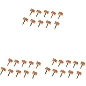 3 Set Hoge Hak Tips Kranen Schoen Reparatie Vervanging Deuvels Stiletto Pads 12mm Dunne Pin, Abrikoos Fijn 12mm