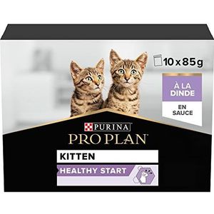 Purina Petcare Proplan Cat NutriSavourJunior natvoer voor katten, kalkoen, 10 verse zakjes à 85 g