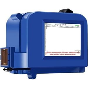 Intelligente draagbare kleine inkjetprinter met gebogen oppervlak en concaaf datumprinter, labelzak, flesbodem Breed printmateriaal(1 printer and 1 red)