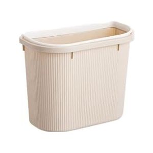 Afvalbak Onder kast prullenbak hangend onder de gootsteen afvalbak, mini plastic vuilnisbak, for keuken, kastdeur (Size : Apricot)
