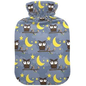 LI ZHI XIN PVC warmwaterkruik met fluwelen deksel 1L 2L kleine middelgrote dier uil cartoon patroon