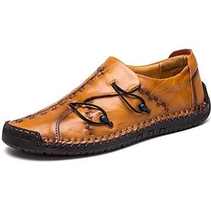 Heren Casual Loafers Drijf Schoenen Oxfords Comfortabele Verstelbare Sneaker Wandelschoenen Leer Slip op Penny Klassieke Moccasins