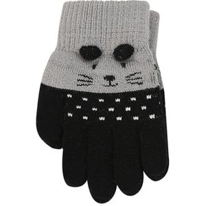 BOSREROY Touchscreen warme winterhandschoenen voor kinderen - schattig kattenontwerp, tekstvriendelijk, antislip grip