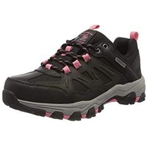 Skechers Selmen-West Highland Sneakers voor dames, Zwart zwart leer textiel Coral Trim Bkcc, 40 EU