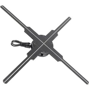 3D-hologramventilator, 45 cm, 4 bladen, 3D-holografische projector, videoreclamedisplayventilator met 512 LED's, 8 GB geheugenkaart for feestbar Hoge helderheid