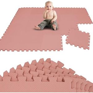 LittleTom 18-delige Baby Speelmat Puzzel vanaf de Eerste Maand - 30x30 Speelmat Baby Foam Tegels - Speelmat Opvouwbar - Kruipdeken EVA Foam Baby Puzzle Mat Kruipmat Baby Vloermat Kids Speeltapijt Kind