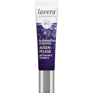 lavera Re-Energizing Sleeping Oogverzorging, vermindert rimpels in de huid, natuurlijke celvernieuwing, hydraterend, veganistisch, natuurlijke cosmetica, 15 ml
