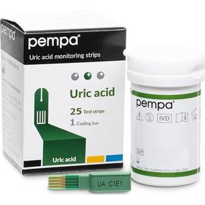 PEMPA - Uric Acid Test Kit - Urine Teststrips - 25 stuks