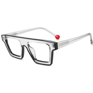 Geschenken voor halloween, Vierkante blauwlichtblokkerende bril, veelkleurig(Clear)