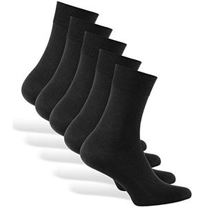 Reslad Zakelijke sokken (10 paar I 5 paar) dames en heren comfortabel katoen zonder drukkende naad, lange houdbaarheid (zonder pluisjes)