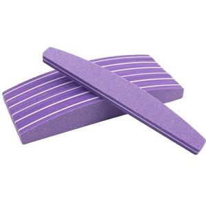 schuurgereedschap sponsblok, 5 stuks schuursponsjes, nagelbuffers, vijltjes 100/180, kleurrijk, dubbel(Purple)