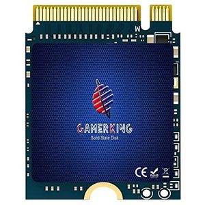 GAMERKING 512 GB M.2 2230 SSD NVMe PCIe Gen 3.0X4 Interne Solid State Drive Compatibel met Steam Deck/Microsoft Surface pro 8/pro 7+/pro X/laptop3/laptop4 (M.2 2230 PCIe 512GB)
