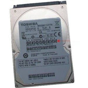 Fujitsu 500Gb Hard Drive 2.5in. 7.2 SATA, 38018793 (SATA)