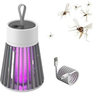 Mozz Guard Mosquito Zapper: Effectieve Insectenbestrijding binnen en buiten voor Camping, Picknick en Slaapkamer (Kleur: Zwart, Maat: Basic versie)