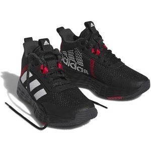 adidas unisex-child Own The Game 2.0 Core Black/White/Vivid Red 1.5