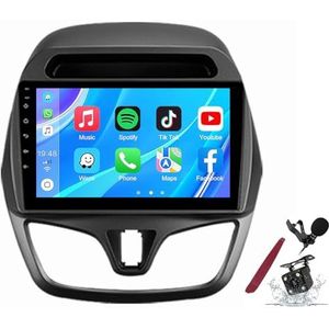 Android 14 Autoradio Sat Navi voor C-hevrolet Spark (2015-2018) 9 Inch Touchscreen Multimedia Speler met Draadloze Carplay GPS Navigatie FM RDS Bluetooth 5G-WiFi SWC DSP,M100s