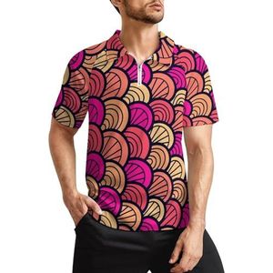 Zeemeermin Dragon Scales Heren Golf Polo Shirts Klassieke Fit Korte Mouw T-Shirt Gedrukt Casual Sportkleding Top S