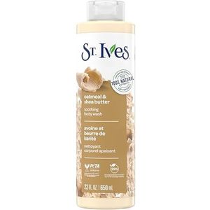 St. Ives Beruhigendes Duschgel, 650 ml, vet, ijzer- en schuurspons, gemaakt met plantaardige reiniging en 100% natuurlijke extracten, 473 ml Duschgel