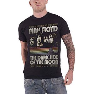 pink floyd T Shirt Dark Side of the Moon Vintage Stripes Officieel Mannen nieuw