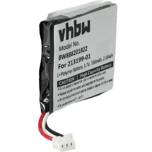 vhbw Accu compatibel met Plantronics Savi 8220, W8220 draadloze headset hoofdtelefoon (650mAh, 3,7V, Li-polymeer)