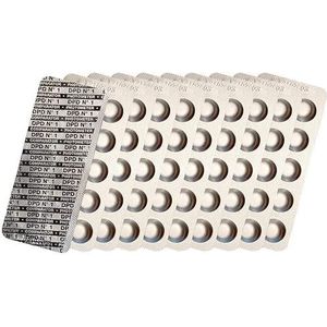 harren24 Photometer Testtabletten Refill Pack, zwembadtabletten voor wateranalyse (Phenol Red, DPD1, DPD3, Alkalinity M, CYA), reagentia, geschikt voor Poollab (100 tablets)