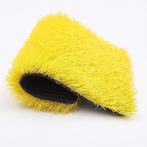 gras kunstgras Premium tuingazonmat for zachte, omkeerbare matten, brandveilig, 3 cm dik(Yellow,31x98in)