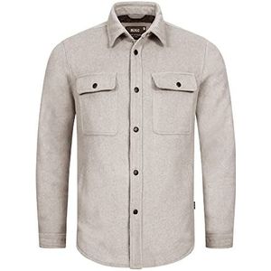 INDICODE Heren Henderson Jacket | Langarmhemd gevoerde overgangsjack Grey Mix M