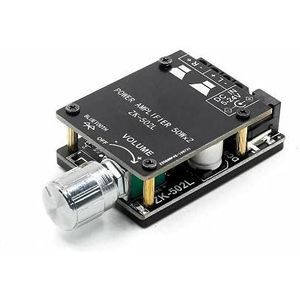 Fasizi 2x50W TPA3116 bluetooth 5.0 mini Digitale Vermogensversterker Board met Schakelaar en Instelbaar Volume met behuizing